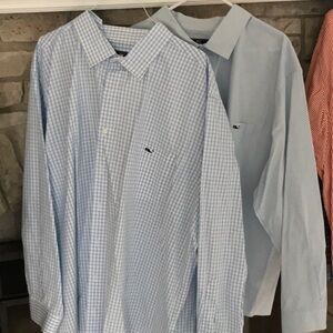 Vineyard Vines Blue Dress Shirts Classic Style